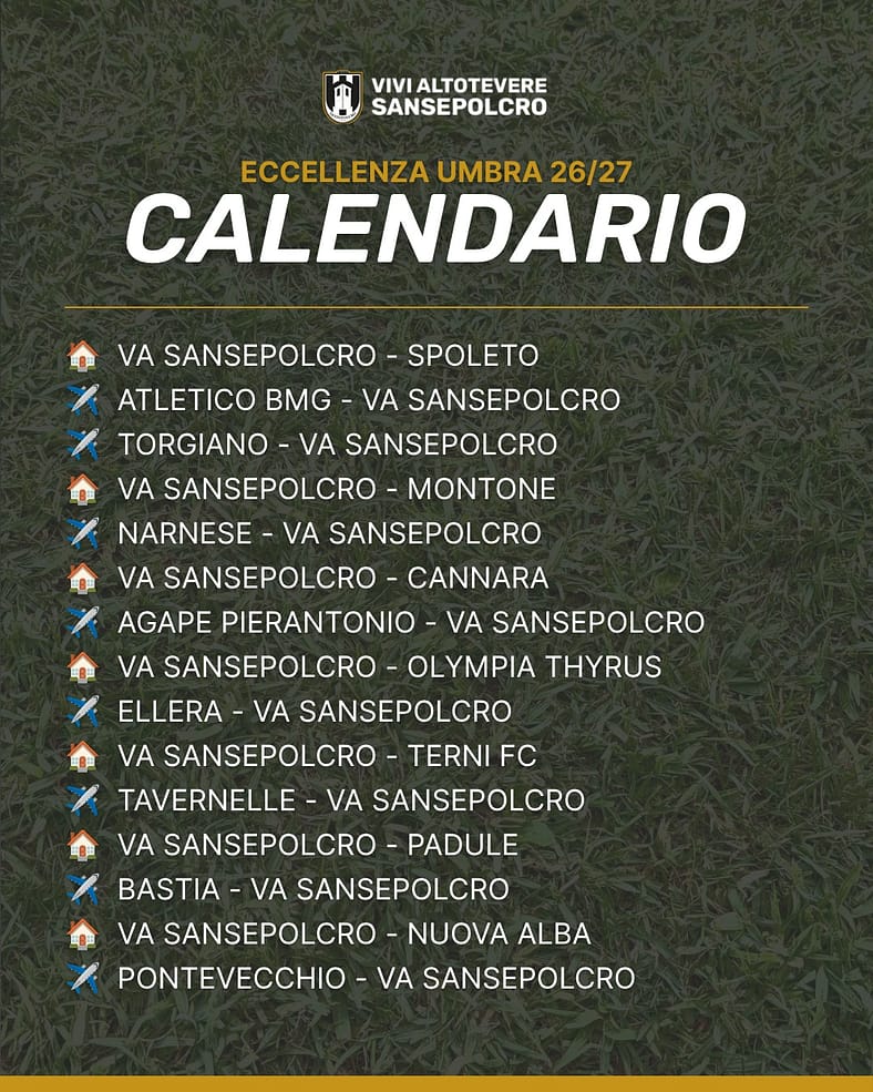 Sansepolcro, il campionato parte dal Buitoni: subito lo Spoleto