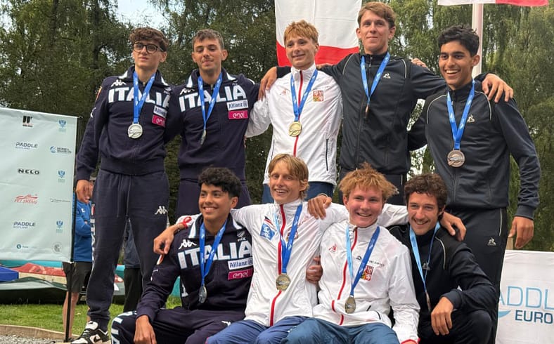 Leonardo Pierangeli, argento europeo per il Canoa Club Città di Castello a 16 anni